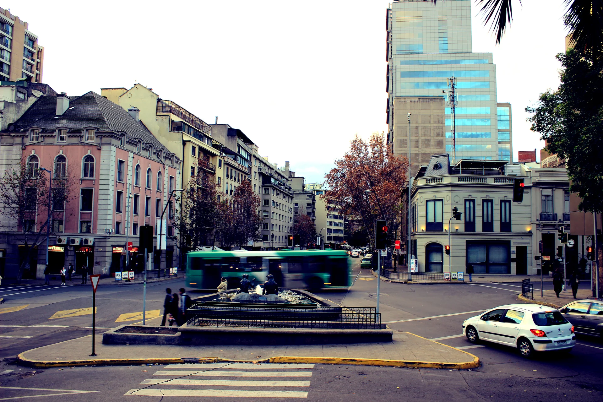 Lastarria street scene, Santiago, Chile