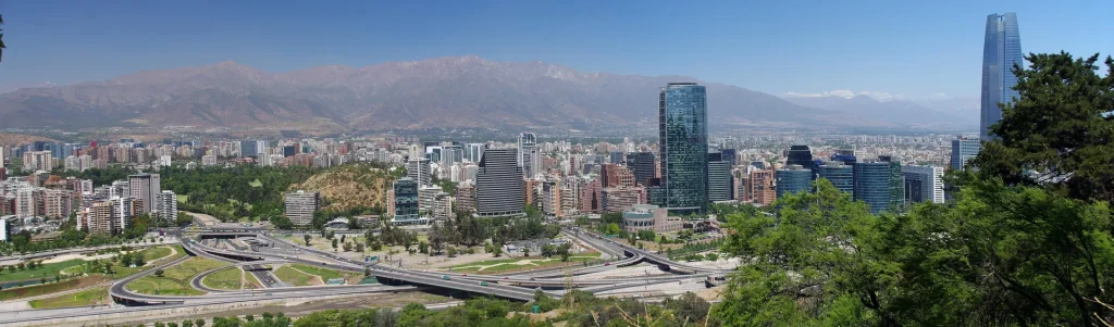 Santiago from Cerro San Cristóbal, Santiago, Chile