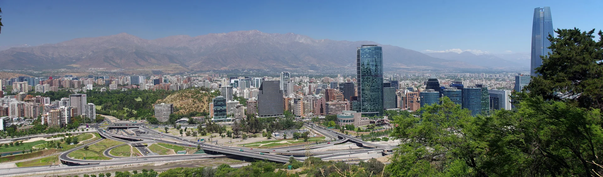 Santiago from Cerro San Cristóbal, Santiago, Chile